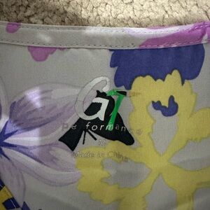 GT Women's Floral Top - Purple and Yellow